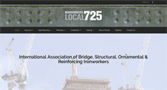 Desktop Screenshot of ironworkers725.com