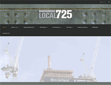 Tablet Screenshot of ironworkers725.com